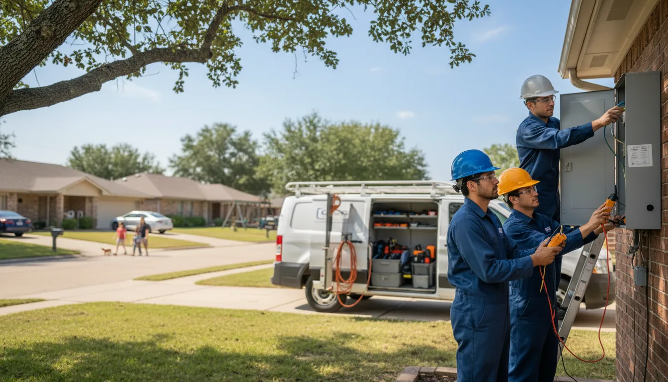 Certified electrician providing emergency electrical services in Calvin, OK
